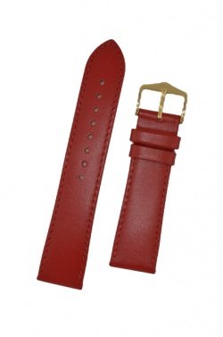 Hirsch 'Umbria ' M Red Leather Strap, 20mm - 13700220-1-20