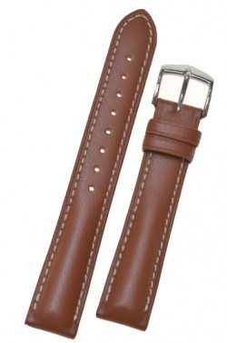 Hirsch 'Heavy Calf' 24mm  Golden Brown Leather Strap  - 01475070-2-24