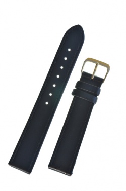 Riga Black Leather Watch Strap 16mm - Rigablack16