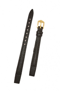 Hirsch 'Rainbow' M Black Openended Leather Strap, 08mm - 12302650OE-1-08