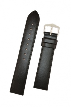 Hirsch 'Umbria ' L Black Leather Strap, 18mm - 13720250-2-18