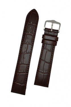 Hirsch 'LouisianaLook' Brown Leather Strap, 16mm - 03427010-2-16