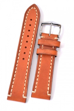 Hirsch 'Liberty' 18mm Golden Brown Leather Strap  - 10900270-2-18