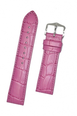 Hirsch 'LouisianaLook' M Pink Leather Strap, 20mm - 03427125-2-20