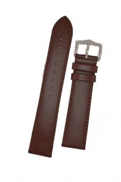 Hirsch 'Umbria ' L Brown Leather Strap, 20mm - 13720210-2-20