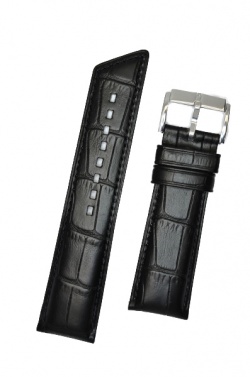 Hirsch 'Princess' Black Leather Strap, 22mm - 02628150-2-22