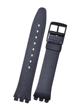 Swatch Strap Classic Black 17mm 'Once Again' - AGB743