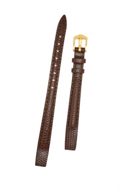 Hirsch 'Rainbow' M Brown Openended Leather Strap, 14mm - 12302610OE-1-14