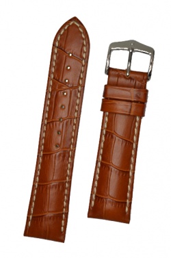 Hirsch 'Modena' Honey Leather Strap, 20mm - 10302875-2-20
