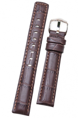 Hirsch 'Grand Duke' High Tech 20mm Brown Leather Strap  - 02528010-2-20