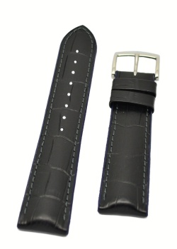 Hirsch 'Andy' Performance 22mm Black and Blue Strap - 0928028050-2-22