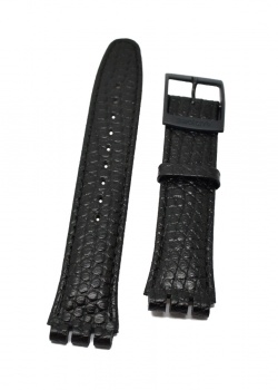 Swatch Black Leather Big Irony Strap 'Classiko'  - ASUOB710