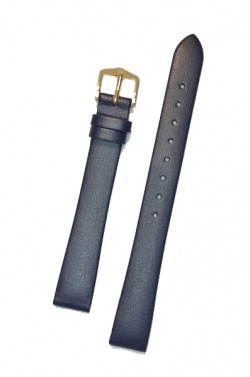 Hirsch 'Diamond calf'' Blue Leather Strap,L, 14mm - 14120280-1-14