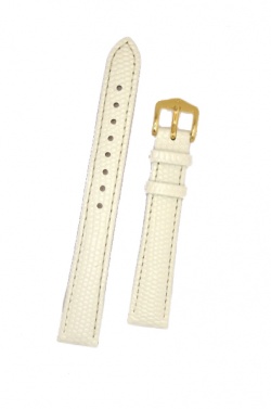 Hirsch 'Rainbow' M White Leather Strap, 14mm - 12302600-1-14
