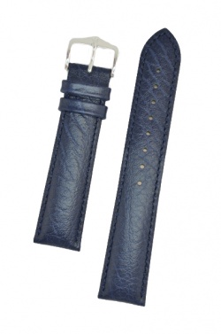 Hirsch 'Highland' L Blue, leather watch strap 24mm - 04302080-2-24