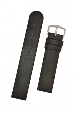 Hirsch 'Scandic' Black, leather watch strap 26mm - 17852050-2-26