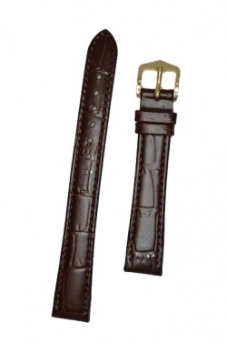 Hirsch 'LouisianaLook' M Brown Leather Strap, 12mm - 03427110-1-12