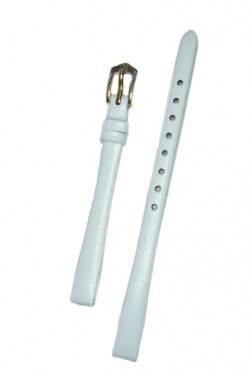 Hirsch 'Italocalf' White ,M,  Leather Strap, 10mm - 17802000-1-10