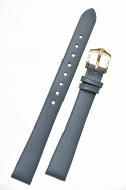 Hirsch 'Italocalf' Grey Leather Strap, 14mm - 17802030-1-14