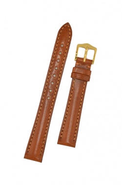 Hirsch 'Siena' M Golden Brown, 14mm Tuscan Leather Strap - 04202170-1-14