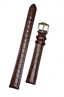 Hirsch 'Aristocrat' 12mm Brown Leather Strap  - 03828110-1-12