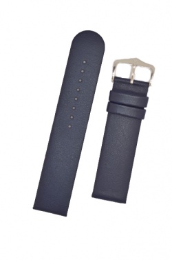 Hirsch 'Scandic' L Blue leather watch strap, 24mm - 17872080-2-24