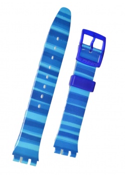 Swatch Strap Classic Blue 'Linajola' - AGN237