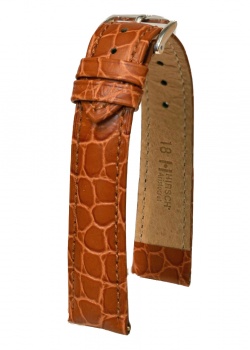Hirsch 'Aristocrat' 20mm Golden Brown , L, Leather Strap  - 03828070-2-20