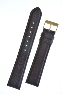 Padded Buffalo Brown Leather Watch Strap 18mm - Paddbuffbro18