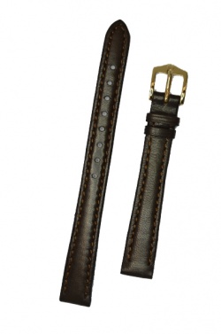 Hirsch 'Merino-Artisan' M Brown Leather Strap, 12mm - 01206110-1-12