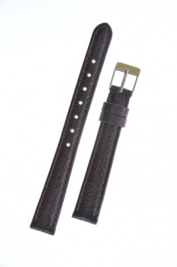 Padded Buffalo Brown Leather Watch Strap 12mm - Paddbuffbro12