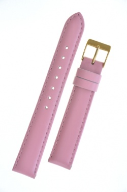 Plain Pink Leather Watch Strap 20mm - Plainpink020