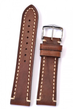 Hirsch 'Liberty' 20mm Brown Leather Strap  - 10900210-2-20
