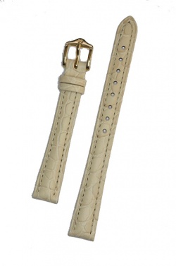 Hirsch 'Aristocrat' 14mm Beige Leather Strap  - 03828190-1-14