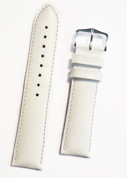 Hirsch 'Kansas' White Calf Leather Strap, 22mm - 01502000-2-22