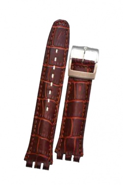 Swatch Golden Brown Leather Irony Watch Strap 'Golden Brown' - goldenbrownirony