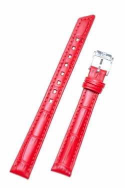 Hirsch 'Princess' red Leather Strap, 12mm - 02628120-2-12