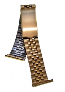 Gold plated watch bracelet - 18mm  - gpblet18mm