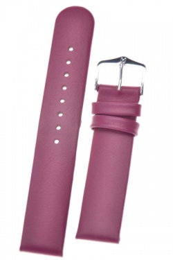 Hirsch 'Scandic' Mauve leather watch strap 22mm - 17852087-2-22