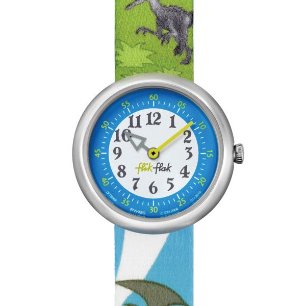 Boys Flik Flak Coloursaurus Dino Strap Watch - FTB011