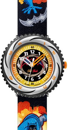 Boys Flik Flak Batman Bold & Brave Strap Watch - FFL004