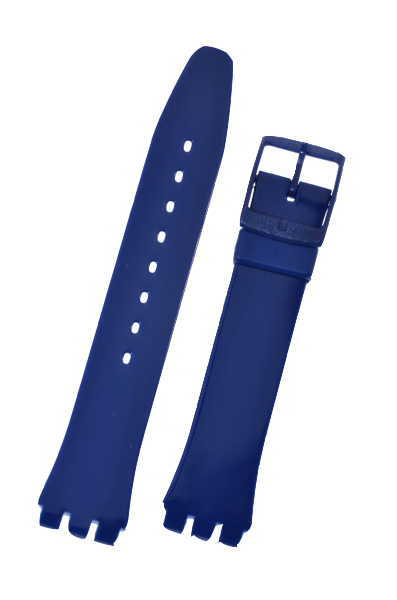 Swatch Strap Classic Blue 'Up Wind' 17mm - AGN230