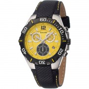 Gents Quartz Accurist Chronograph Strap Watch - MS832Y