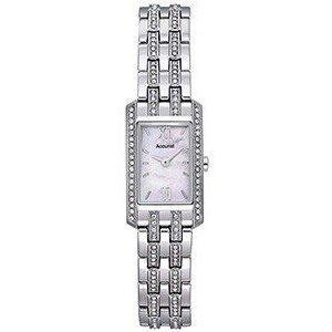 Ladies Accurist Stone Set Stainless Steel Watch - LB1232