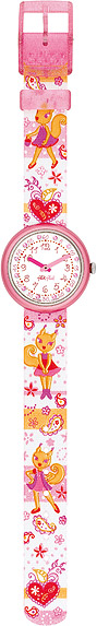 Girls Flik Flak Precious Squirrel Strap Watch - FPN033