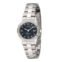 Ladies Accurist stone set bracelet sparkle watch - LB1540BP