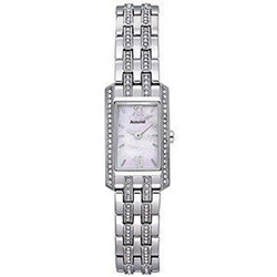 Ladies Accurist Stone Set Stainless Steel Watch - LB1232