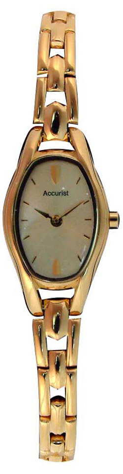 Ladies quartz Accurist gold plated bracelet watch - LB1124G