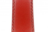 Hirsch 'Umbria ' M Red Leather Strap, 18mm