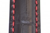 Hirsch 'Grand Duke' High Tech 18mm Black Leather Strap 